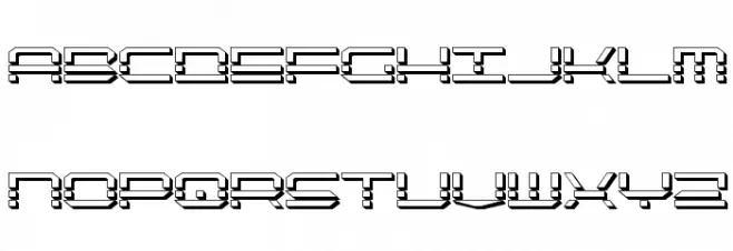 QuickQuick Shadow Font LOWERCASE