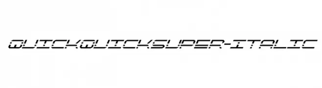 QuickQuick Super-Italic  Descarca Fonturi Gratis