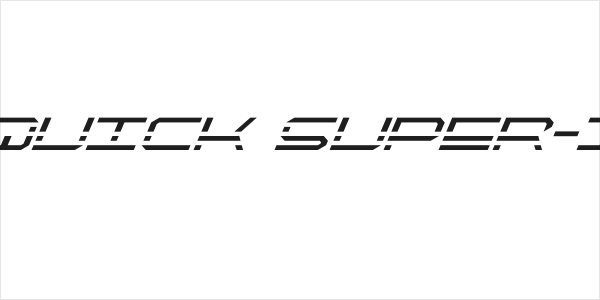 QuickQuick Super-Italic Logo
