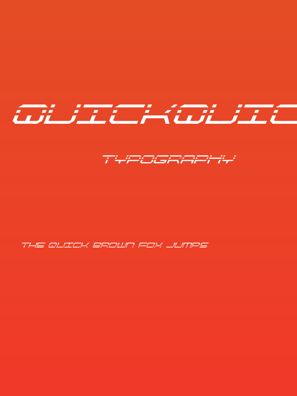 QuickQuick Super-Italic Poster