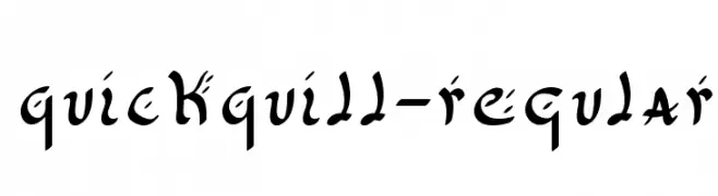 QuickQuill-Regular  免费字体下载