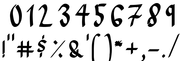 QuickQuill-Regular Font OTHER CHARS