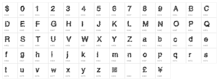 QuickScratch Character Map