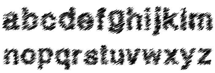 QuickScratch Font LOWERCASE