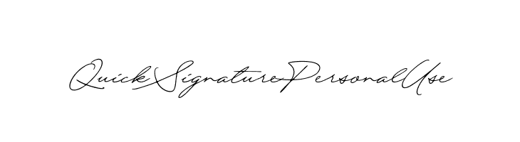 QuickSignaturePersonalUse  font caratteri gratis