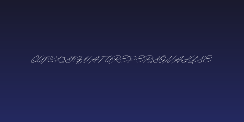 QuickSignaturePersonalUse Social Header
