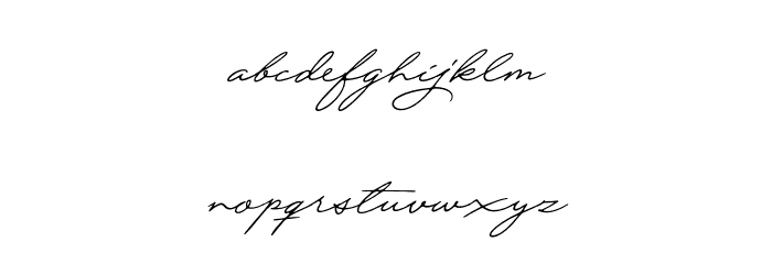QuickSignaturePersonalUse Font LOWERCASE