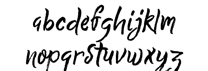 QuickSilverDemo Font LOWERCASE