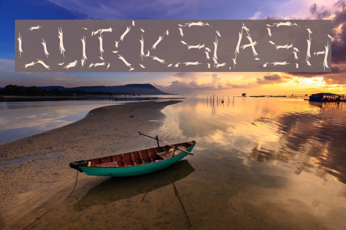 QuickSlash Font examples