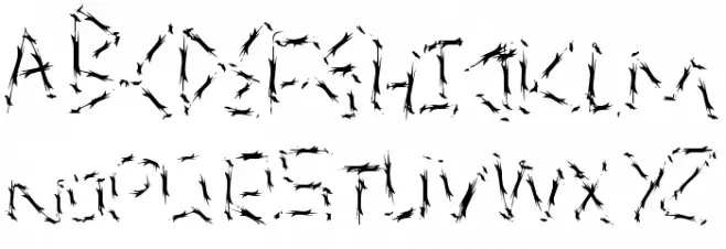QuickSlash Schriftart Kleinbuchstaben