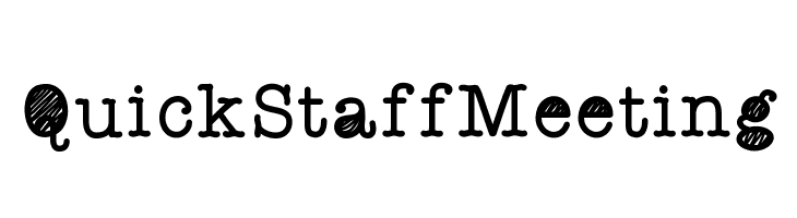 QuickStaffMeeting  Descarca Fonturi Gratis