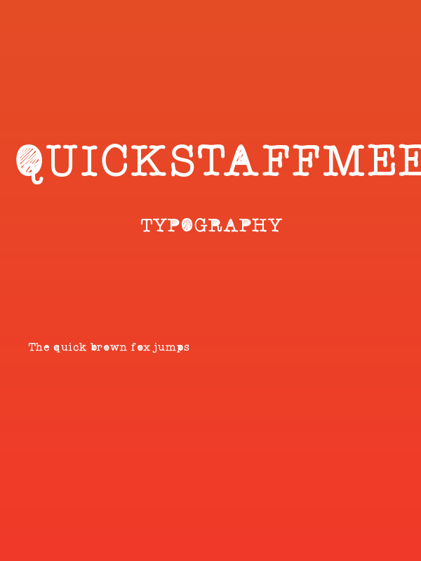 QuickStaffMeeting Poster