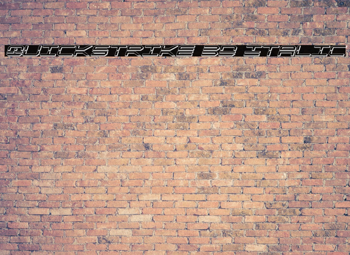 QuickStrike 3D Italic Example 1