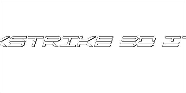 QuickStrike 3D Italic Logo