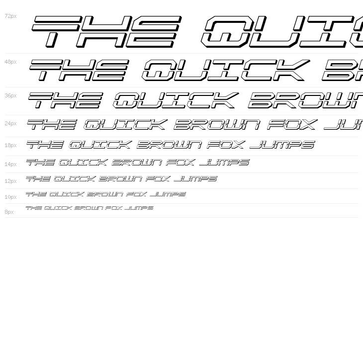 QuickStrike 3D Italic Waterfall