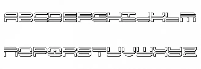 QuickStrike 3D Schriftart Groß
