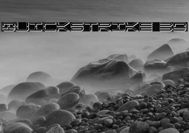 QuickStrike 3D Font examples
