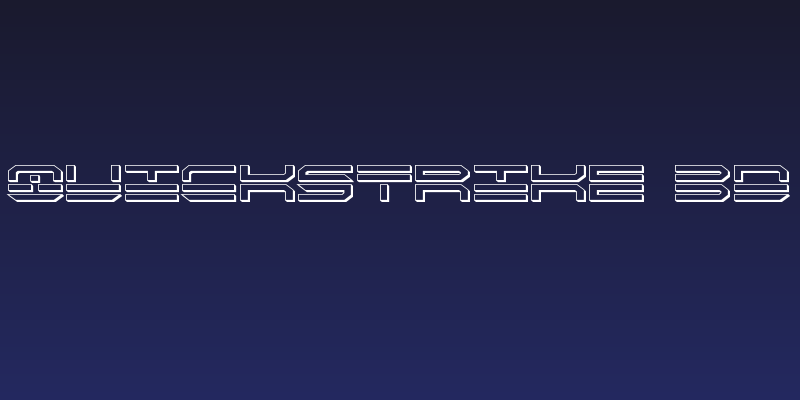QuickStrike 3D Social Header