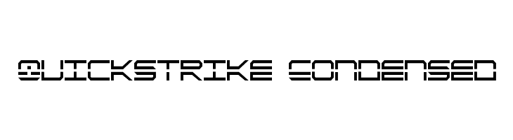 QuickStrike Condensed  les polices de caractères gratuit tlcharger