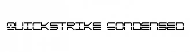 QuickStrike Condensed  font caratteri gratis