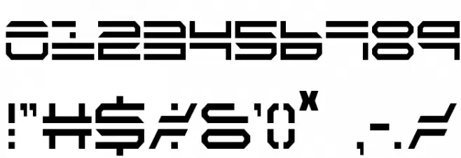 QuickStrike Condensed フォント その他の文字