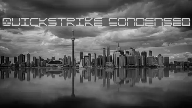 QuickStrike Condensed フォント examples