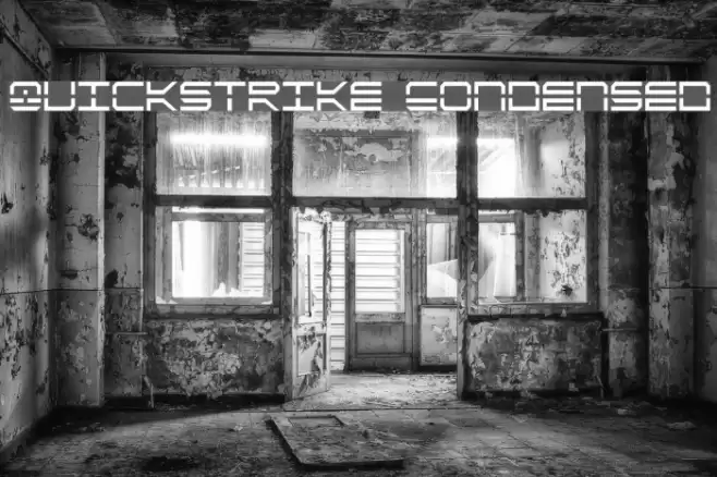 QuickStrike Condensed フォント examples