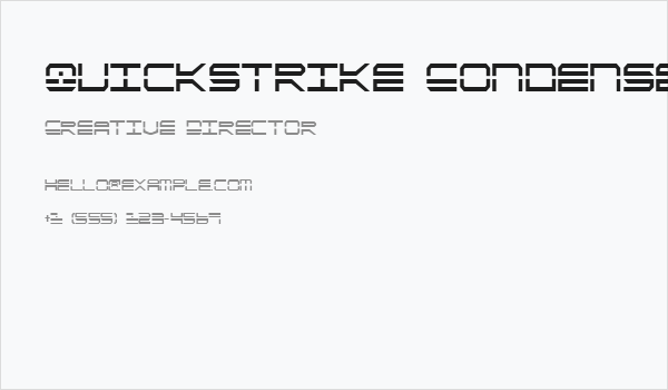 QuickStrike Condensed Business Card