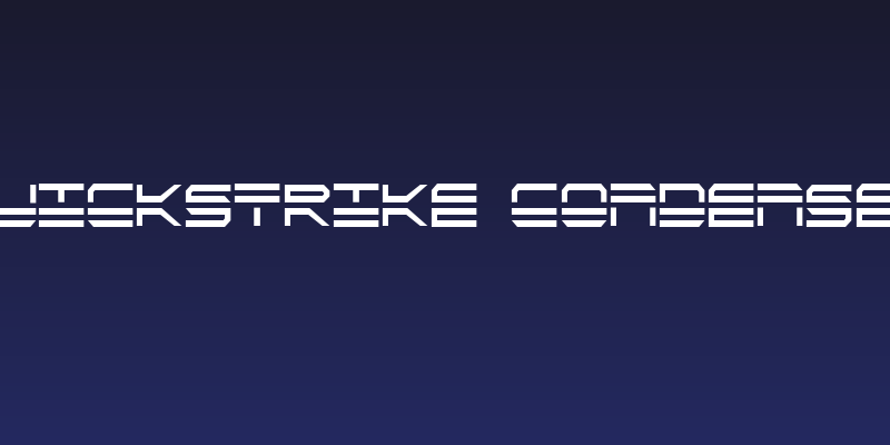 QuickStrike Condensed Social Header