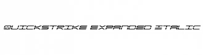 QuickStrike Expanded Italic  تنزيل الخطوط