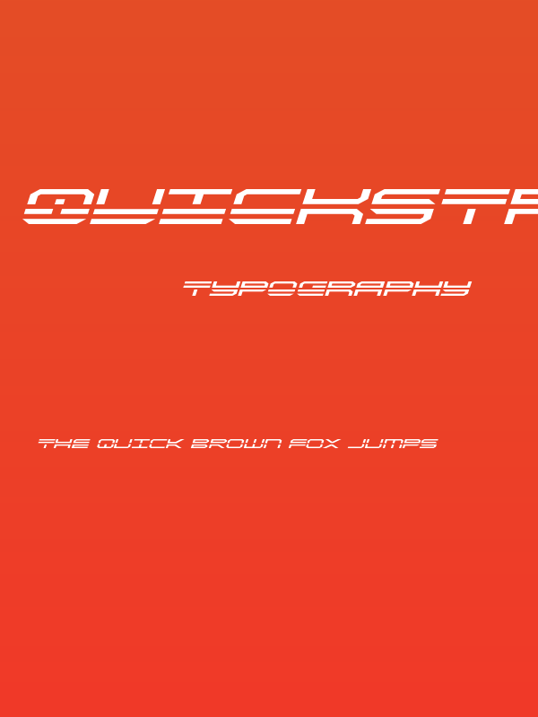 QuickStrike Expanded Italic Poster