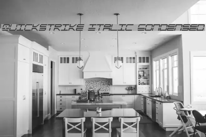 QuickStrike Italic Condensed Polices examples