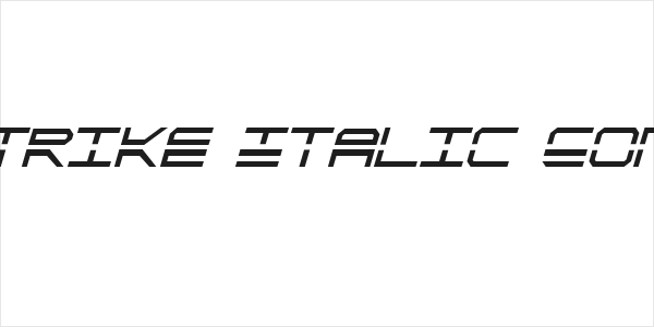 QuickStrike Italic Condensed Logo