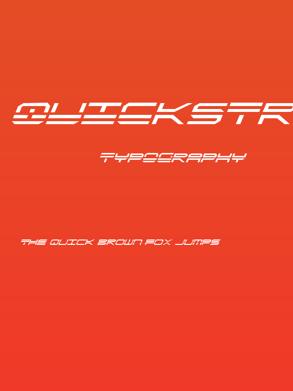 QuickStrike Italic Poster