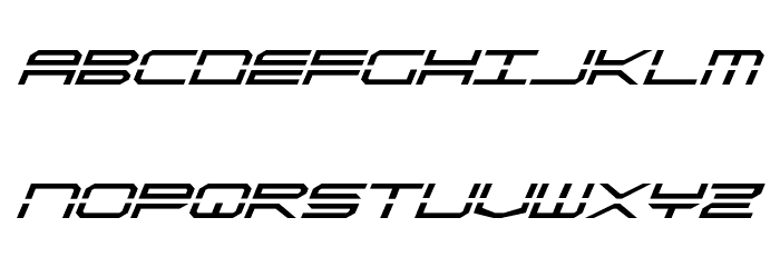 QuickStrike Italic フォント 小文字