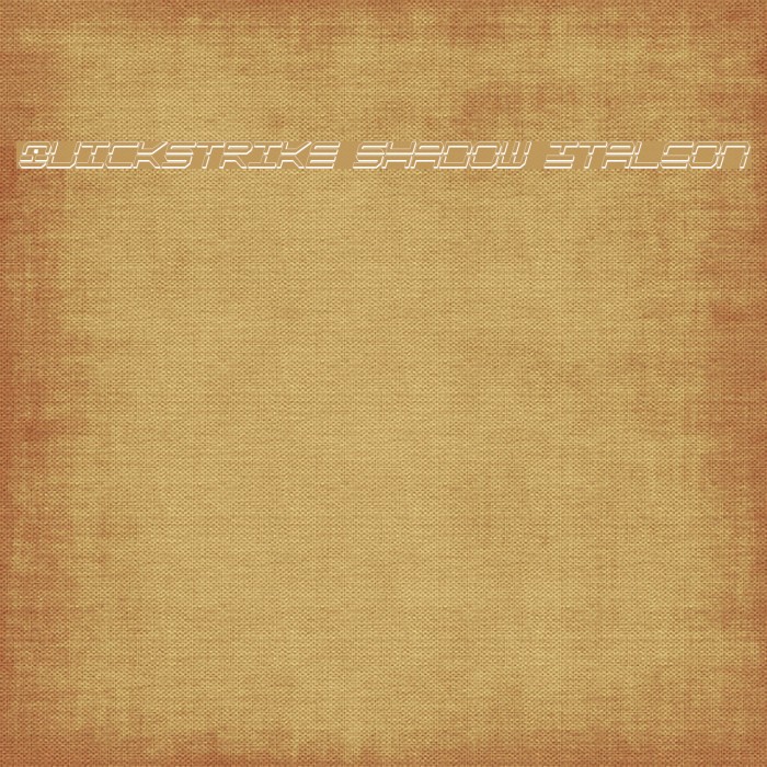 QuickStrike Shadow ItalCon Font examples