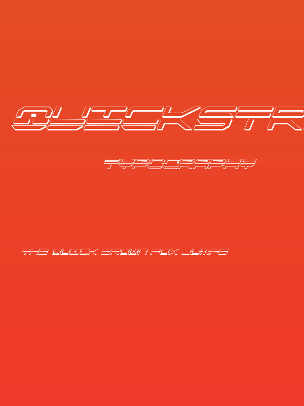 QuickStrike Shadow Italic Poster