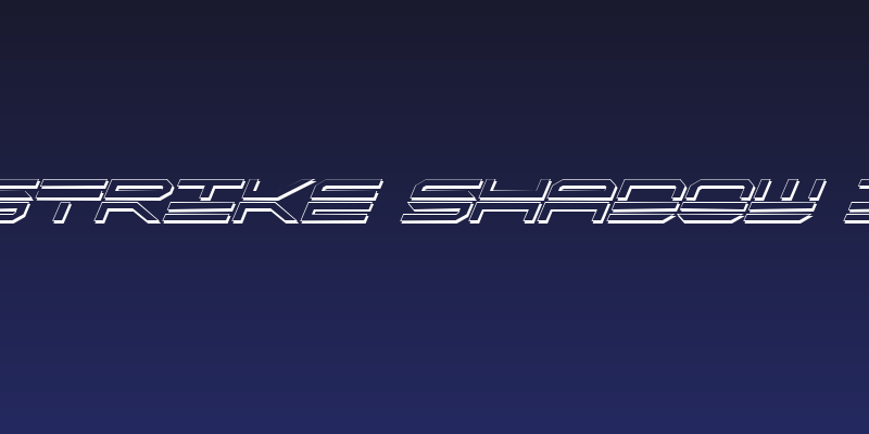 QuickStrike Shadow Italic Social Header