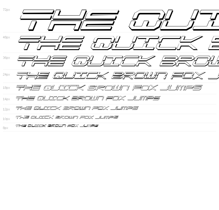 QuickStrike Shadow Italic Waterfall