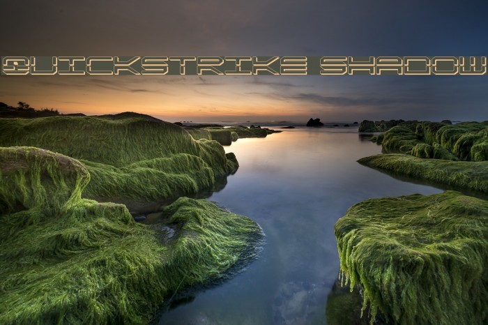 QuickStrike Shadow Шрифта examples