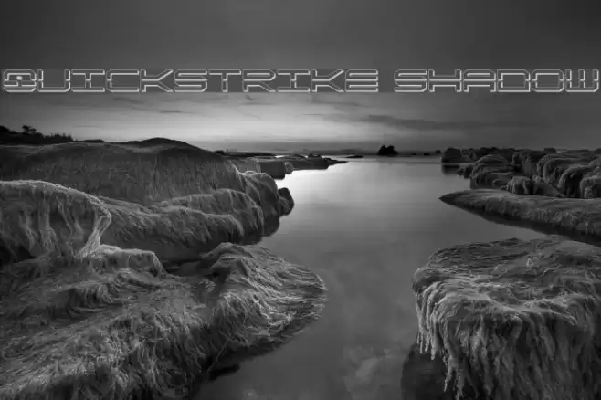 QuickStrike Shadow Шрифта examples