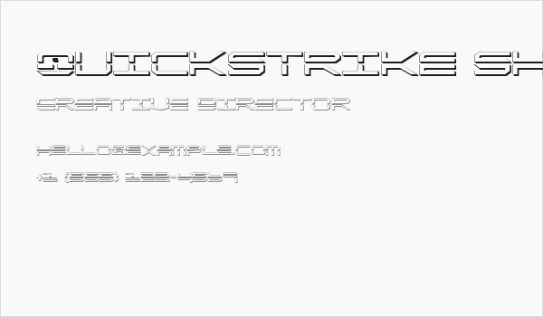 QuickStrike Shadow Business Card