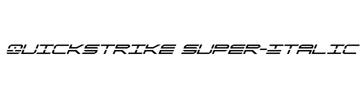 QuickStrike Super-Italic  لخطوط تنزيل