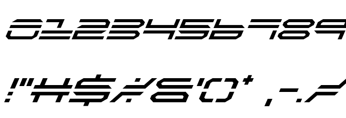 QuickStrike Super-Italic Font OTHER CHARS