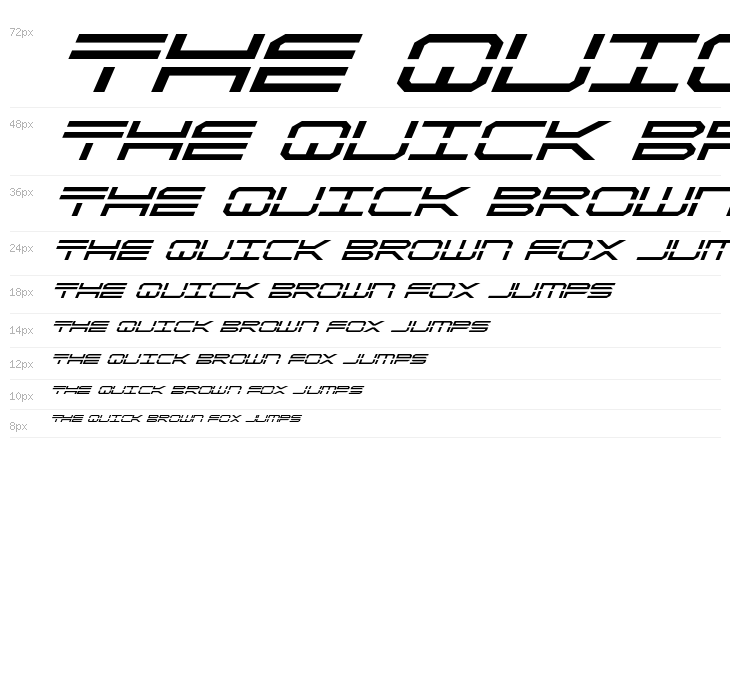 QuickStrike Super-Italic Waterfall