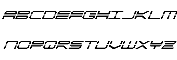 QuickStrike Super-Italic Font LOWERCASE