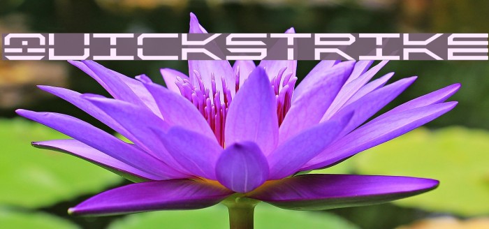 QuickStrike Font examples