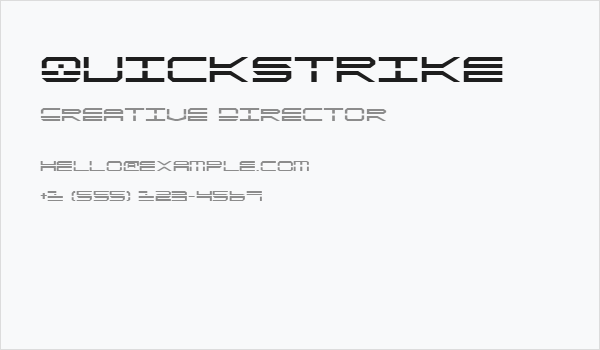QuickStrike Business Card