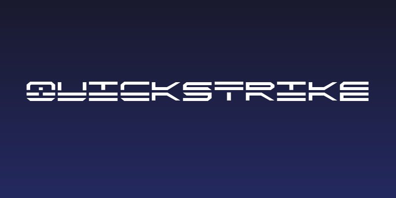 QuickStrike Social Header