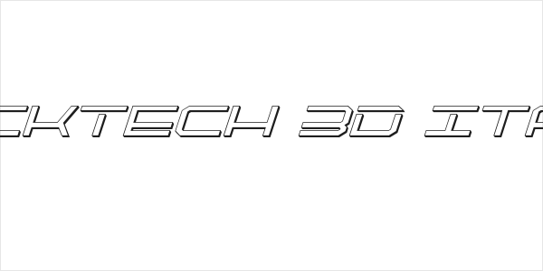 QuickTech 3D Italic Logo